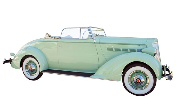 1937 Packard isolated with clipping path          