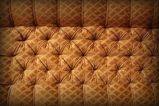 Vintage brown fabric upholstery - the retro background