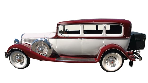 1933 Studebaker isolated with clipping path          