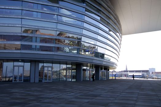 The impressive modern opera house in Copenhagen