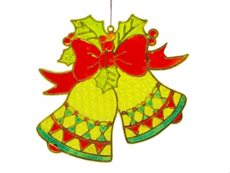 Old Christmas Decoration isolated with clipping path        