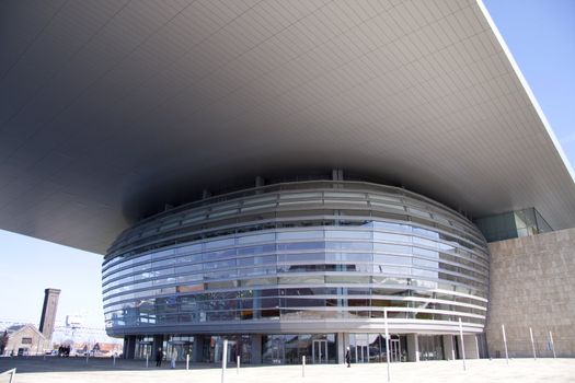 The impressive modern opera house in Copenhagen