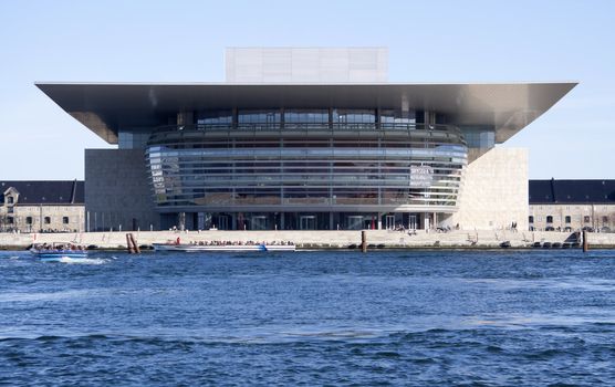 The impressive modern opera house in Copenhagen