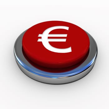 Red button with Euro sign in white