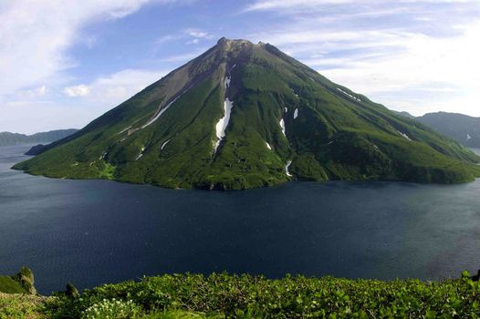 Landscapes of Kuriles, Volcano