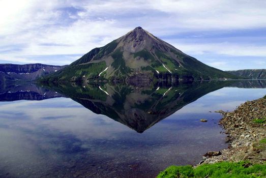 Landscapes of Kuriles, Volcano