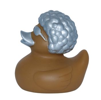 Funky Rubber Duck isolated with clipping path        
