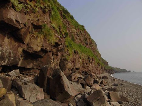 Landscapes of Sakhalin, sea coast