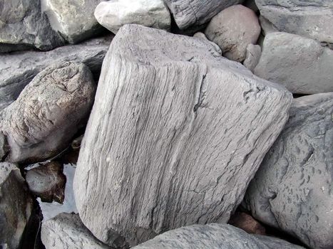 Landscapes of Sakhalin, stones
