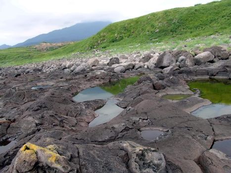 Landscapes of Sakhalin, coast