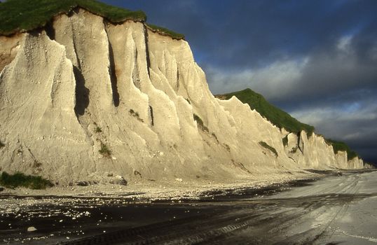 Landscapes of Sakhalin, sand rock