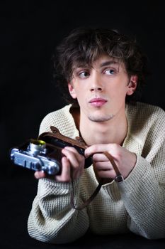 The young man with the camera