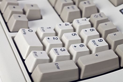 detail of an old german computer keyboard