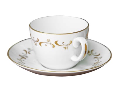 Cup & Saucer isolated with clipping path        