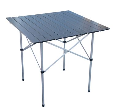 Folding Picnic Table isolated with clipping path       