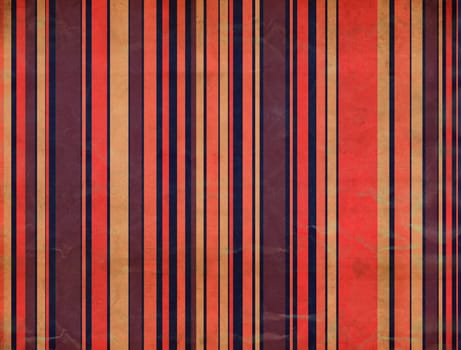 Grungy textured retro background with different colored stripes.