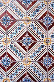 Ornamental old typical tiles from Portugal.