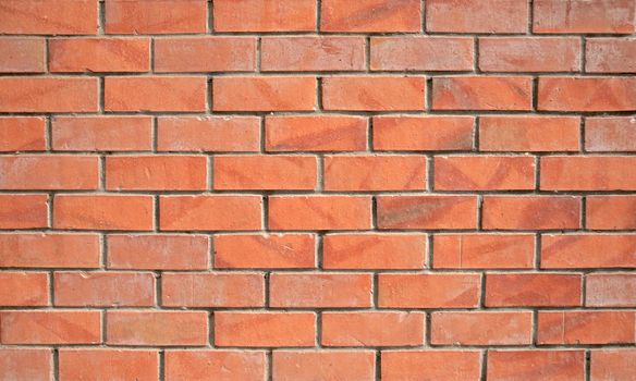 Red brick wall background.