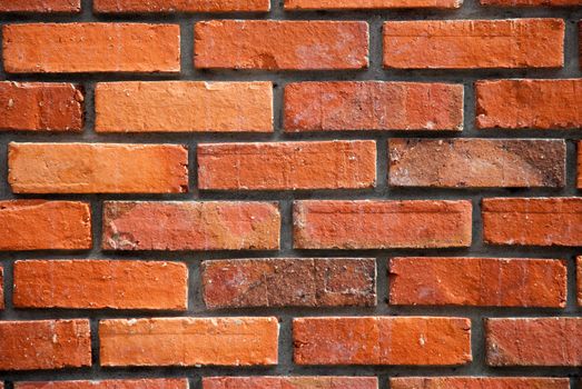 Red brick wall texture.