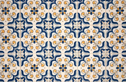 Ornamental old typical tiles from Portugal.