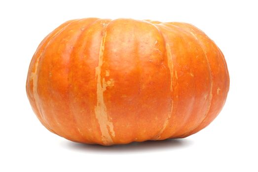 Orange pumpkin isolated on white background.