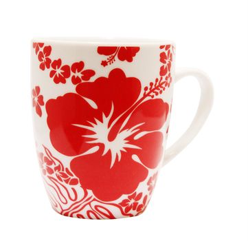 Floral Mug isolated with clipping path        