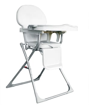 Baby's Highchair isolated with clipping path        