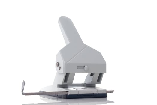White hole puncher  isolated on white background.