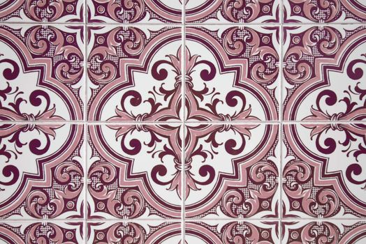 Detail of Portuguese glazed tiles.