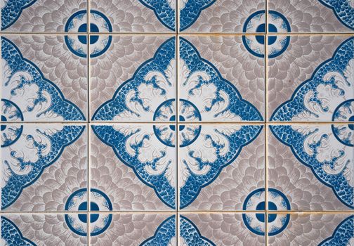 Ornamental old typical tiles from Portugal.