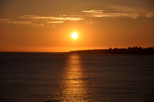 portugal, beach, sunset, sun, sky, cloud. nature, ocean, sea, waves