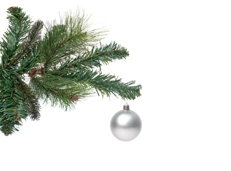 Christmas decoration isolated on the white background.