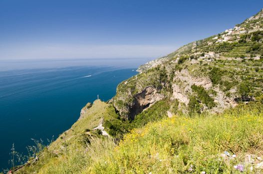 Sea in Amalfi Coast. Naples - Best of Italy