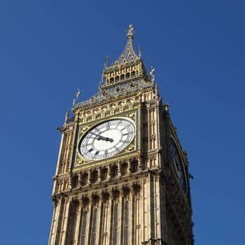 Big Ben at the Houses of Parliament, Westminster Palace, London, UK