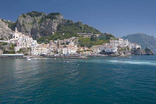 Sea in Amalfi Coast. Naples - Best of Italy