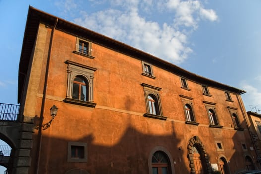 Italian old building facade.