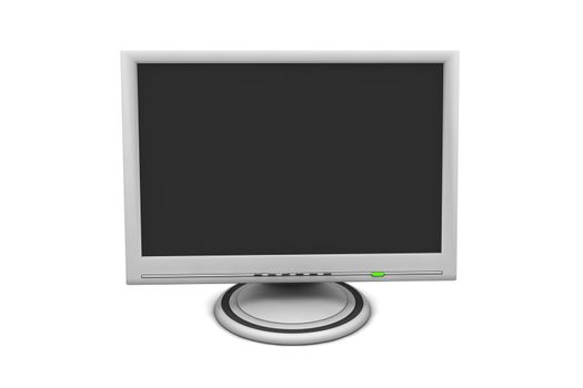 flat screen lcd computer monitor with a green status led