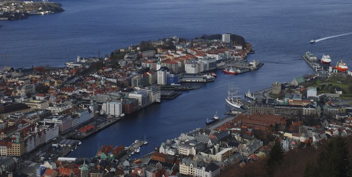 Overview photo of Bergen city