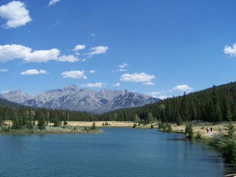 lake louise, banff national park ,canada, in summertime.