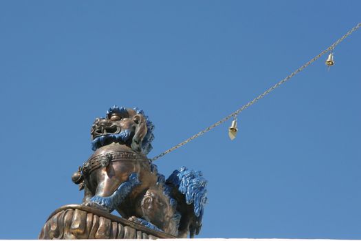 Chorten symbol: a dog