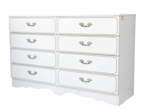 Painted Chest of Drawers isolated with clipping path        