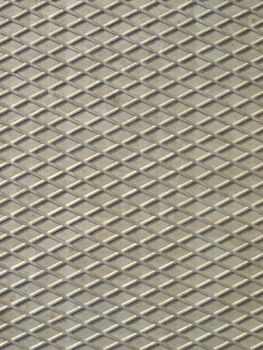 Diamond steel plate useful as a background