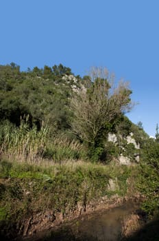 Portugal around some beautiful scenery of the mountains near the village