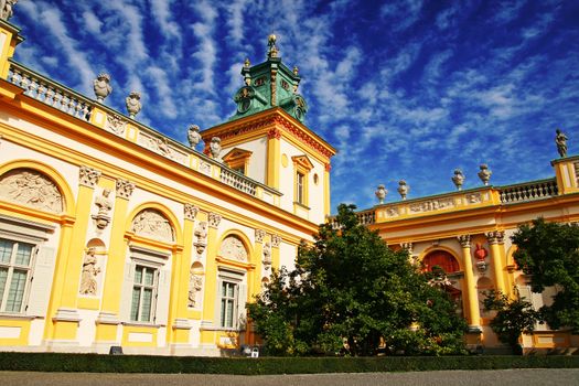 Wilanow palace in Warsaw,  Poland