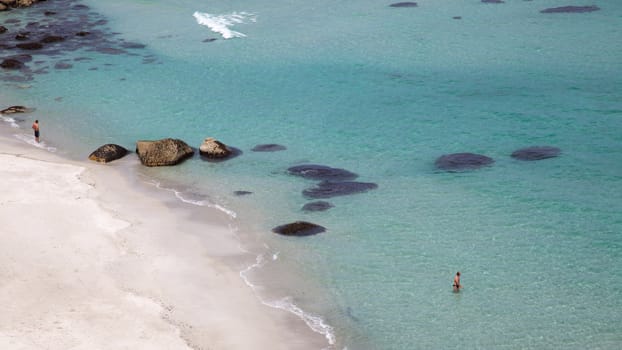 A small section of glamorous Clifton Beach, Cape Town, South Africa.