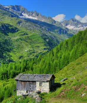 an old house in mountain