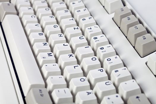 detail of an old german computer keyboard