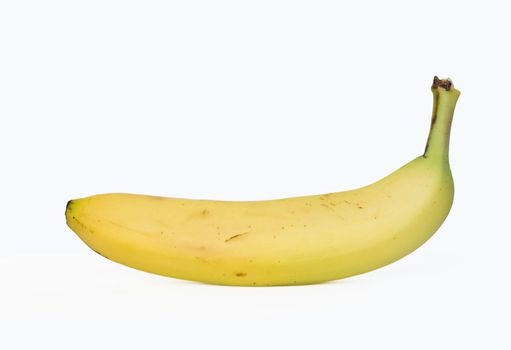 ripe banana isolated on white background