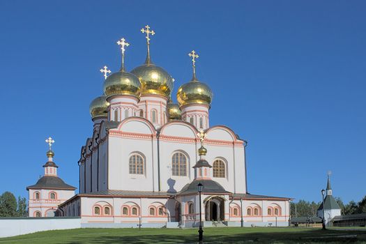 View of  Iver  Cathedral  to Iversky Monastery, Russia.