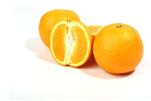 oranges isolated on white background